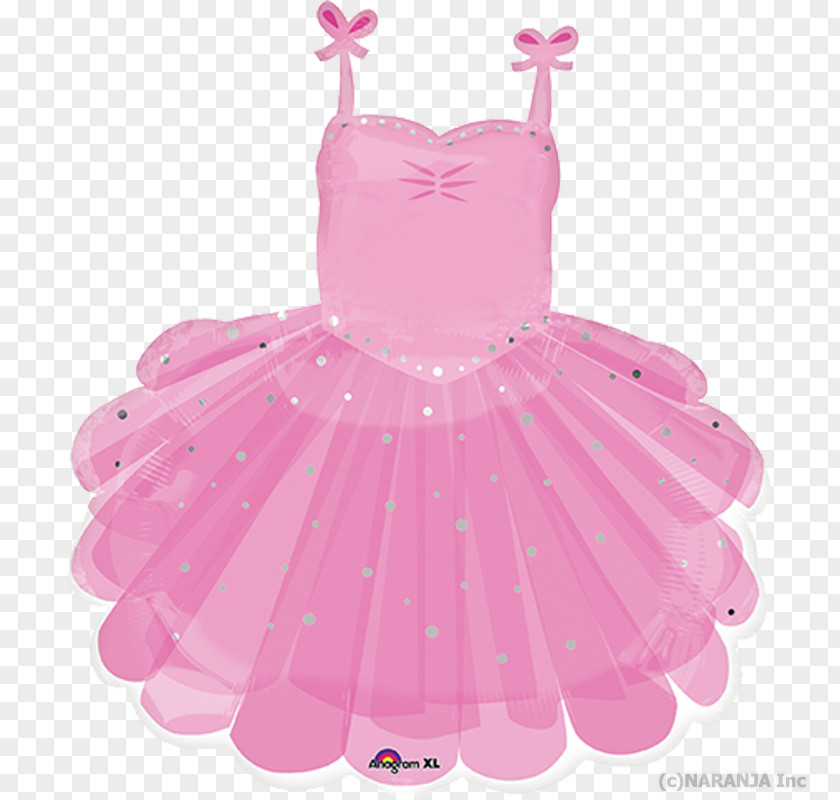 Balloon Mylar Tutu Ballet Dancer Birthday PNG