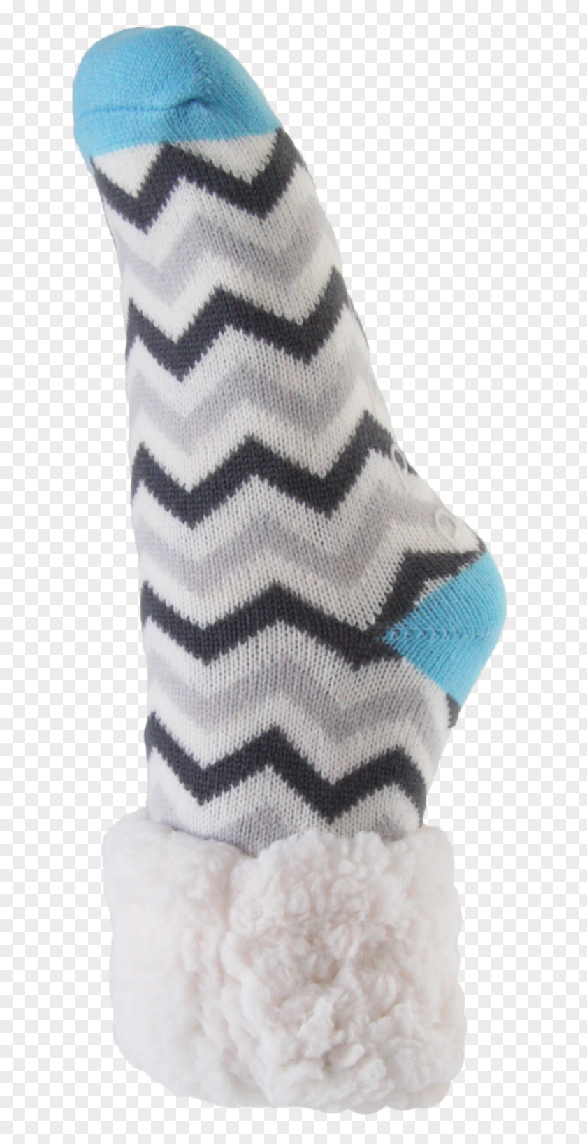 Chevron Blue SOCK'M Wool Shoe Fur PNG