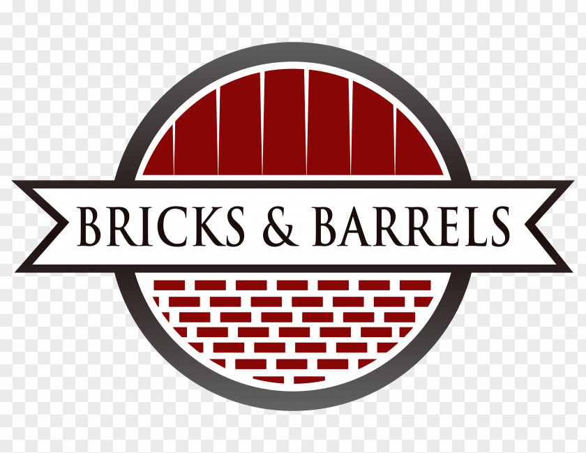 Design Logo Bricks & Barrels Brand PNG