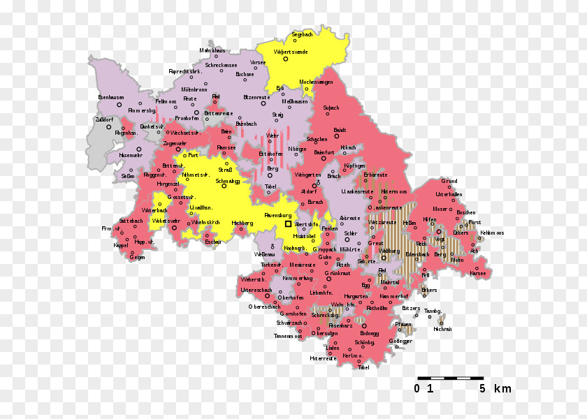 Oberamt Ravensburg Map Further Austria Text PNG