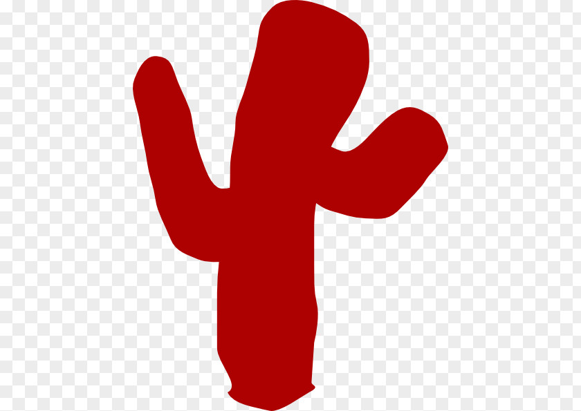 Cactus Vector Red Clip Art PNG