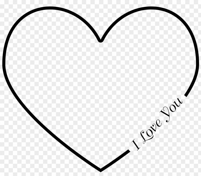 I Love You Heart Drawing Clip Art PNG