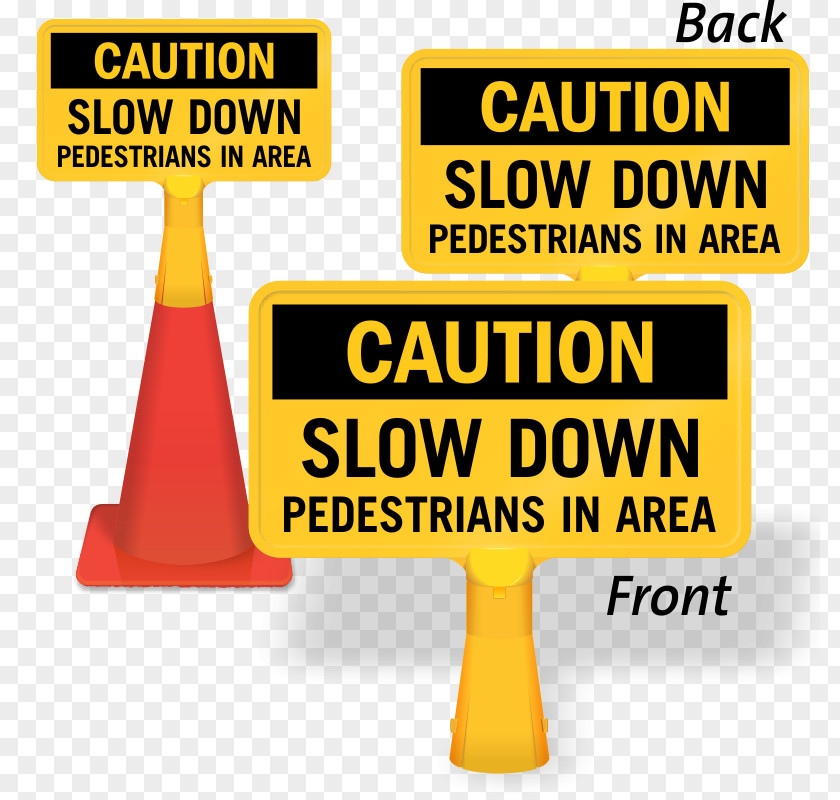 Slow Down Wet Floor Sign Warning Safety Eyewash PNG