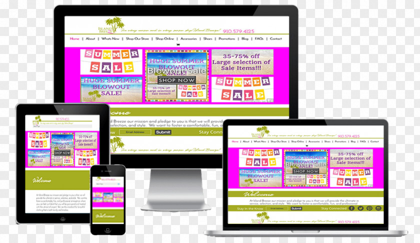 Web Design Responsive Development Page PNG