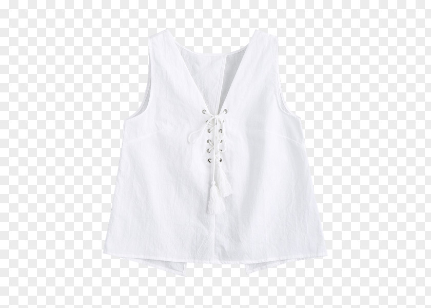 White Tank Top Blouse Clothes Hanger Collar Neck Sleeve PNG