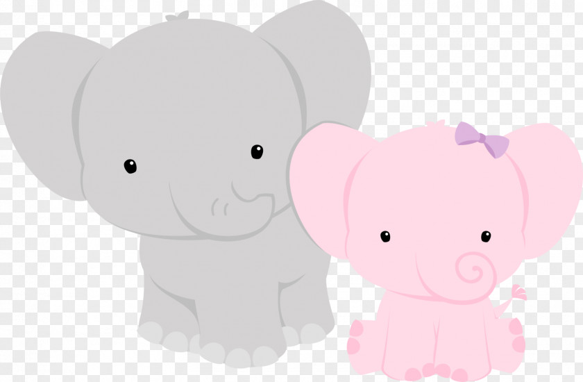 Elephant Baby Shower Animal Clip Art PNG