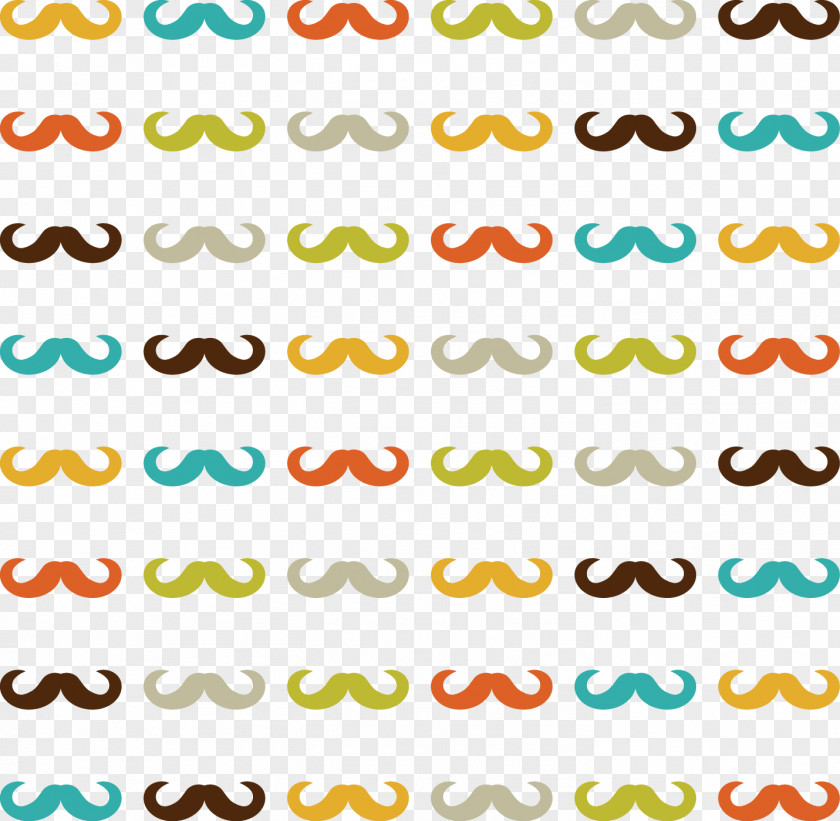 Fashion Beard Shading Moustache Pattern PNG