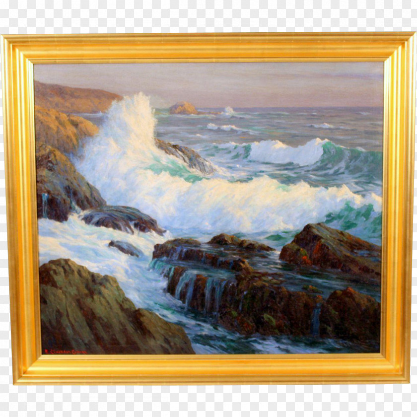 Seascape Landscape Painting Impression, Sunrise Impressionism PNG
