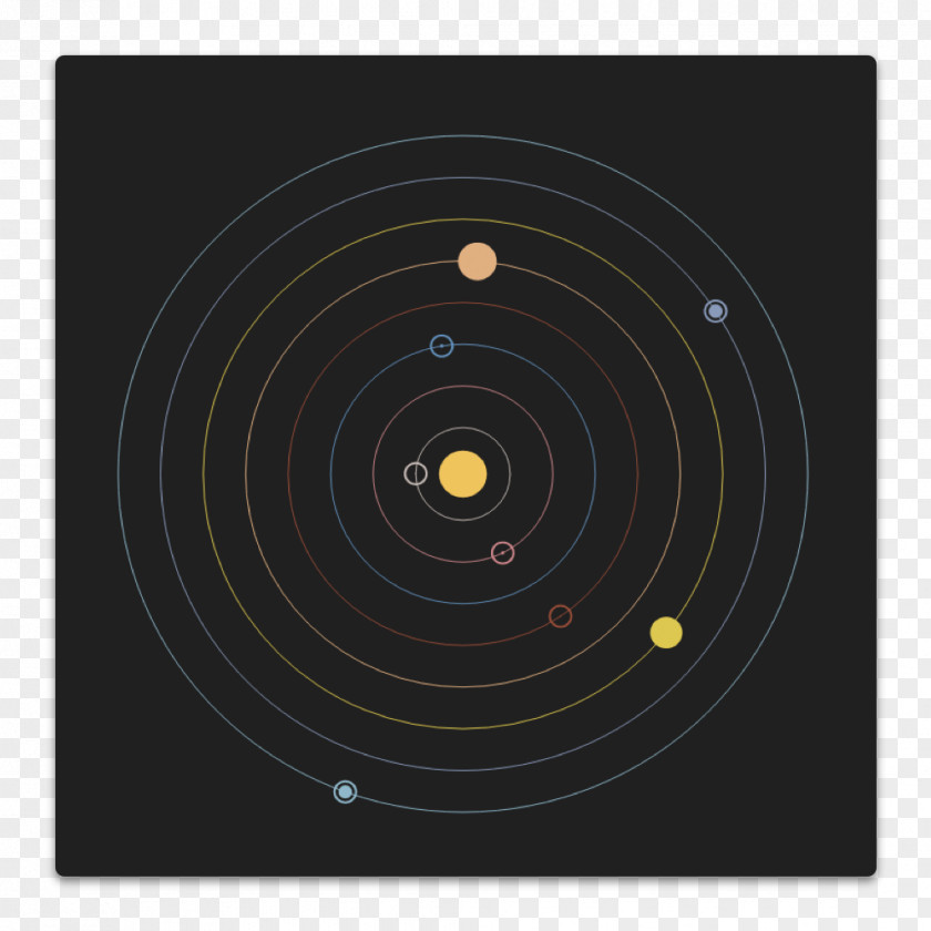 Solar System Circle PNG
