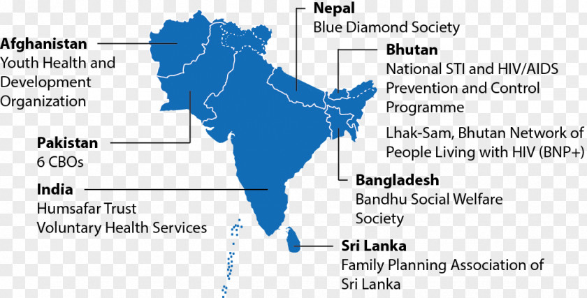 United States South Asia Southeast PNG