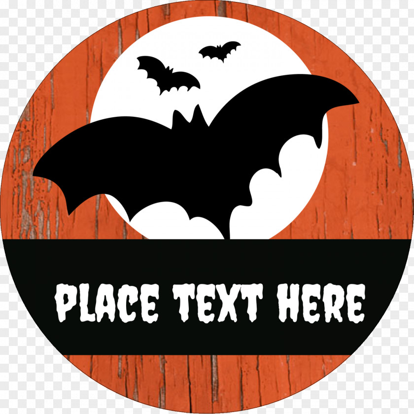 Ink Drawing Halloween Castle Bat Logo Label Avery Dennison PNG