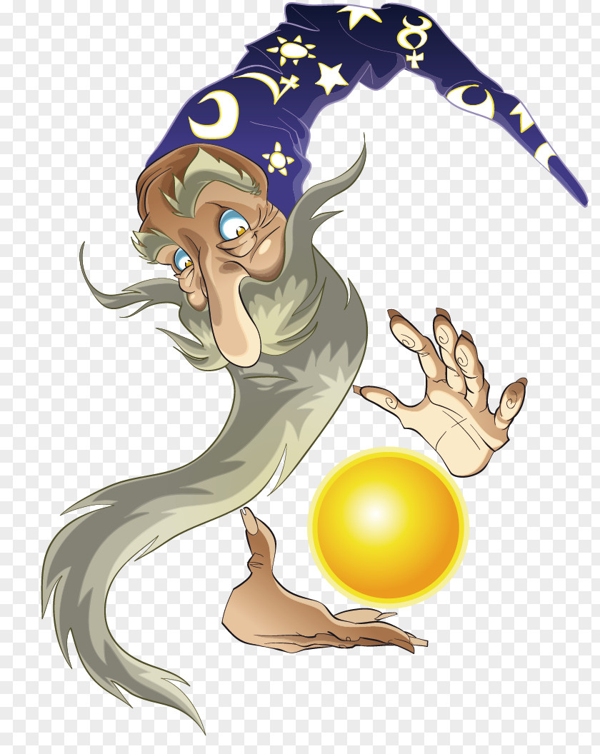 Wizard Fairy Tale Illustration PNG