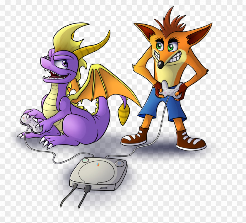 Crash Bandicoot Purple: Ripto's Rampage And Spyro Orange: The Cortex Conspiracy Dragon PlayStation Video Game PNG