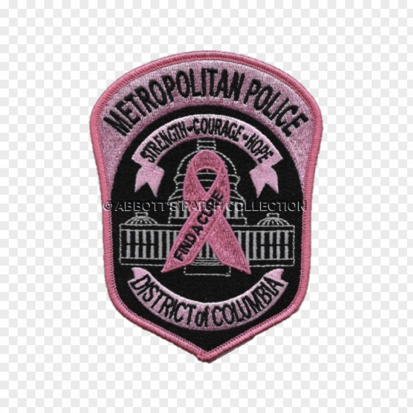 Devastated Badge Pink M Brand Font PNG