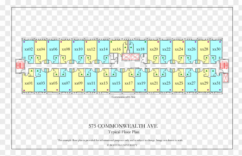 Dormitory Myles Standish Hall 575 Commonwealth Avenue Boston University Housing System Floor Plan PNG