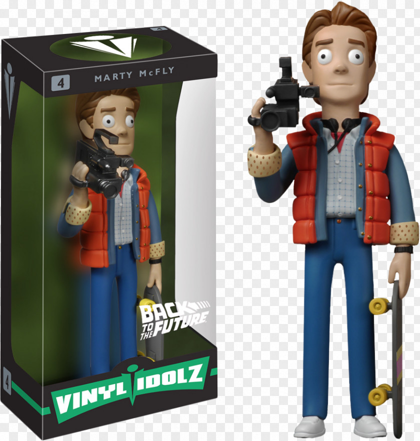 Marty Mcfly Vinyl Idolz Funko Back To The FutureMarty Dr. Emmett Brown McFly Future PNG