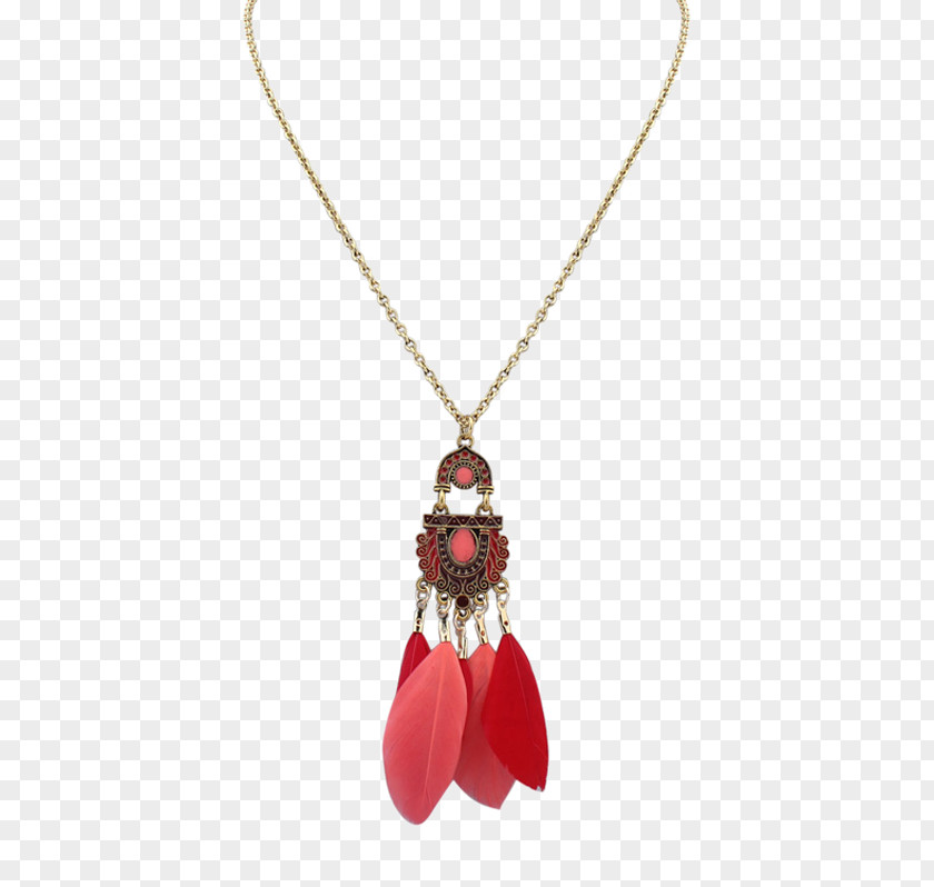 Retro Feather Necklace Jewellery Charms & Pendants Clothing Accessories Choker PNG