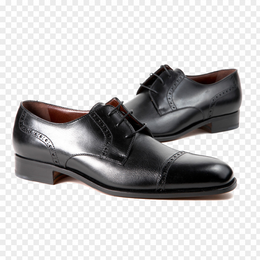 Carved Leather Shoes Oxford Shoe Dress PNG