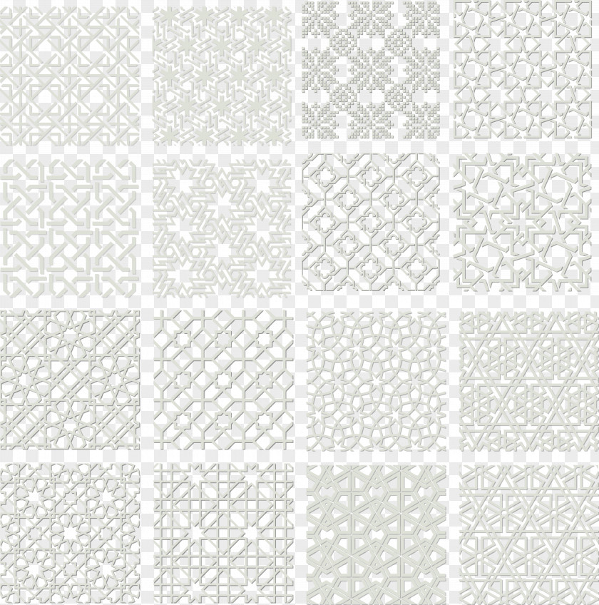 Classical Arabic Hollow Background Vector White Textile Pattern PNG