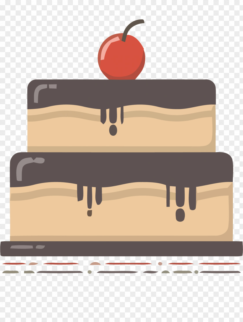 Double Cherry Chocolate Cake Vector Material Hamburger Doughnut Cupcake Muffin PNG