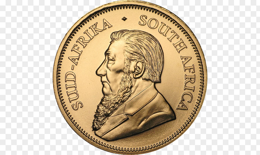 Gold Krugerrand Rand Refinery Coin Bullion PNG