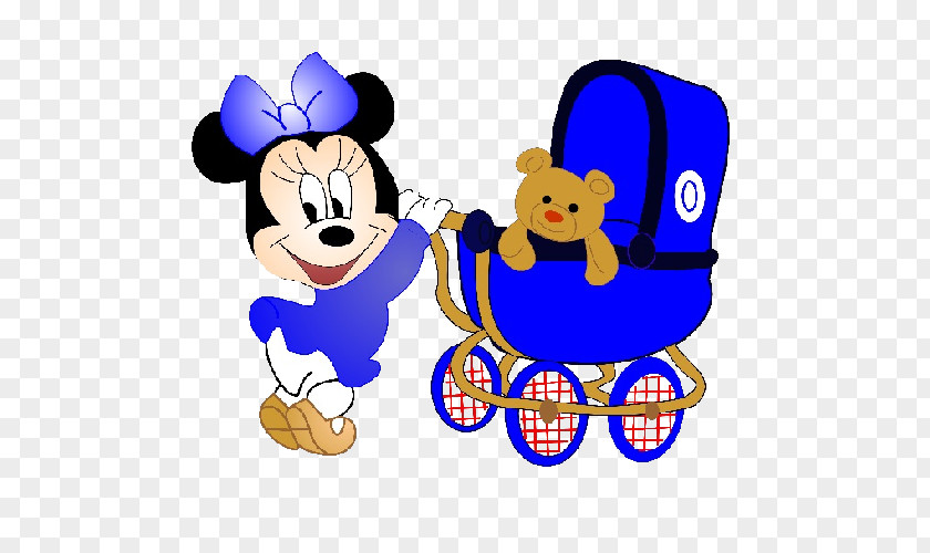 Pram Baby Minnie Mouse Mickey Cartoon Clip Art PNG