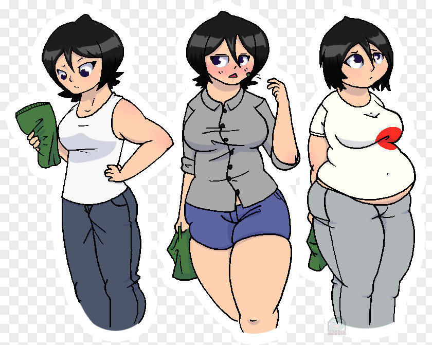 Rukia Kuchiki Orihime Inoue DeviantArt Weight Gain PNG