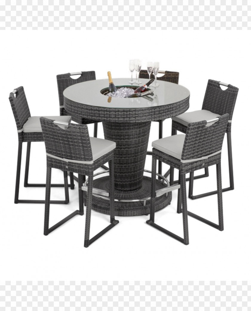 Table Rattan Seat Furniture Bucket PNG