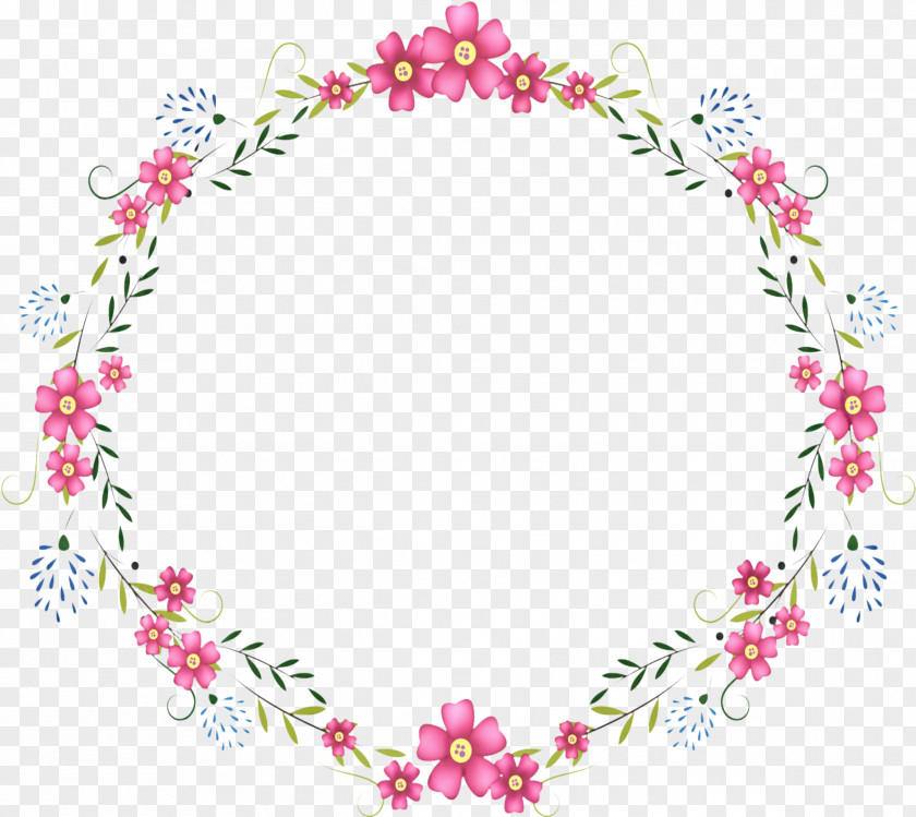 Heart Plant Watercolor Floral Frame PNG