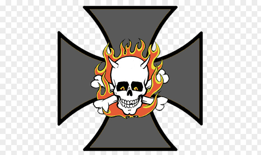 Iron Anchor Tattoo Cross Human Skull Symbolism Second World War Maltese PNG