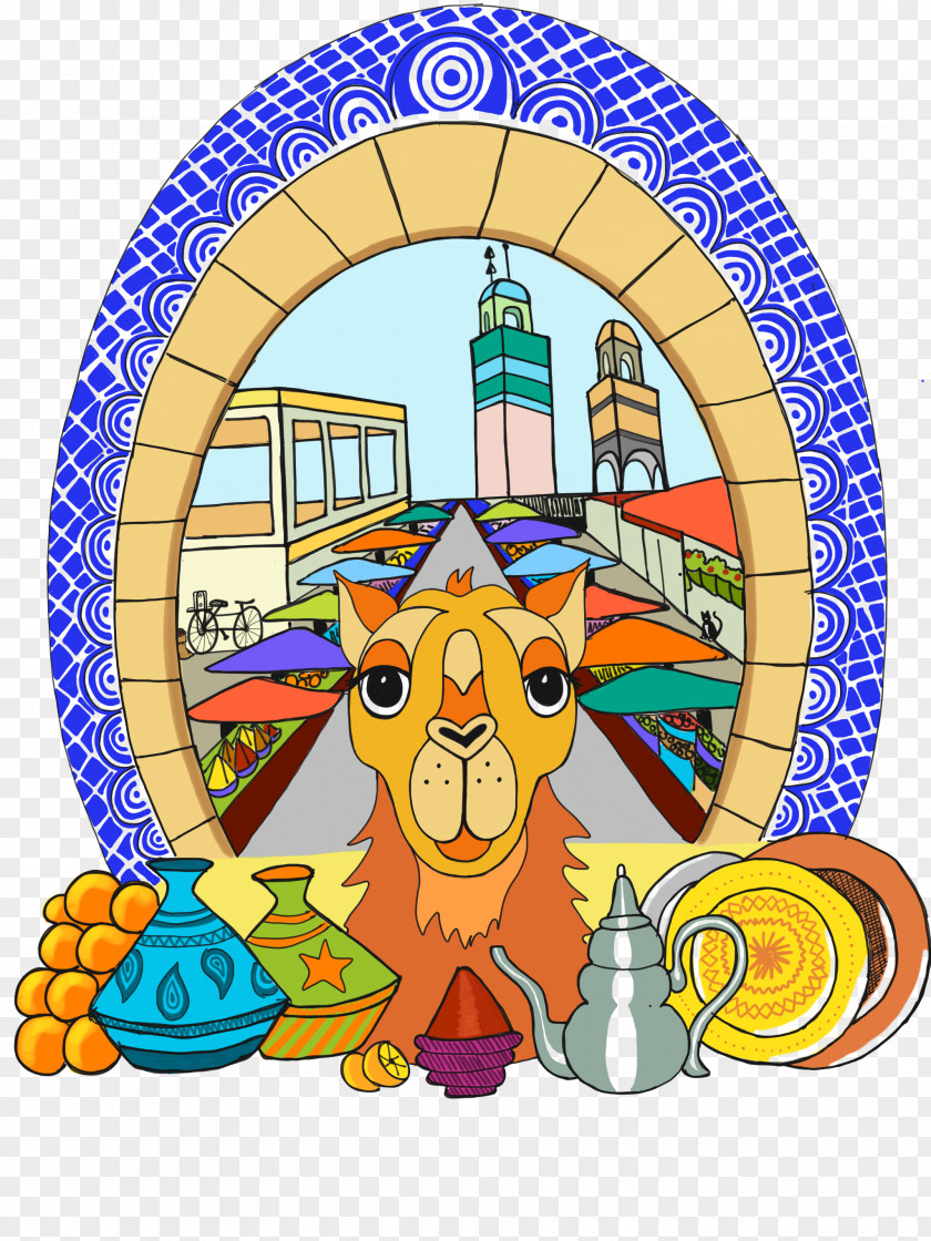 Moroccan Design OCaml Cartoon Clip Art PNG