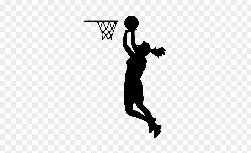 Silhouette Image Basketball Female Women PNG