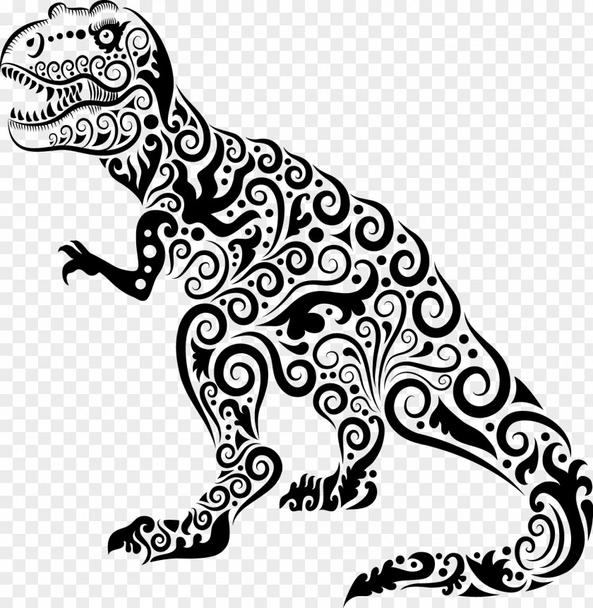 Vector Dinosaurs Dinosaur Drawing Ornament Clip Art PNG