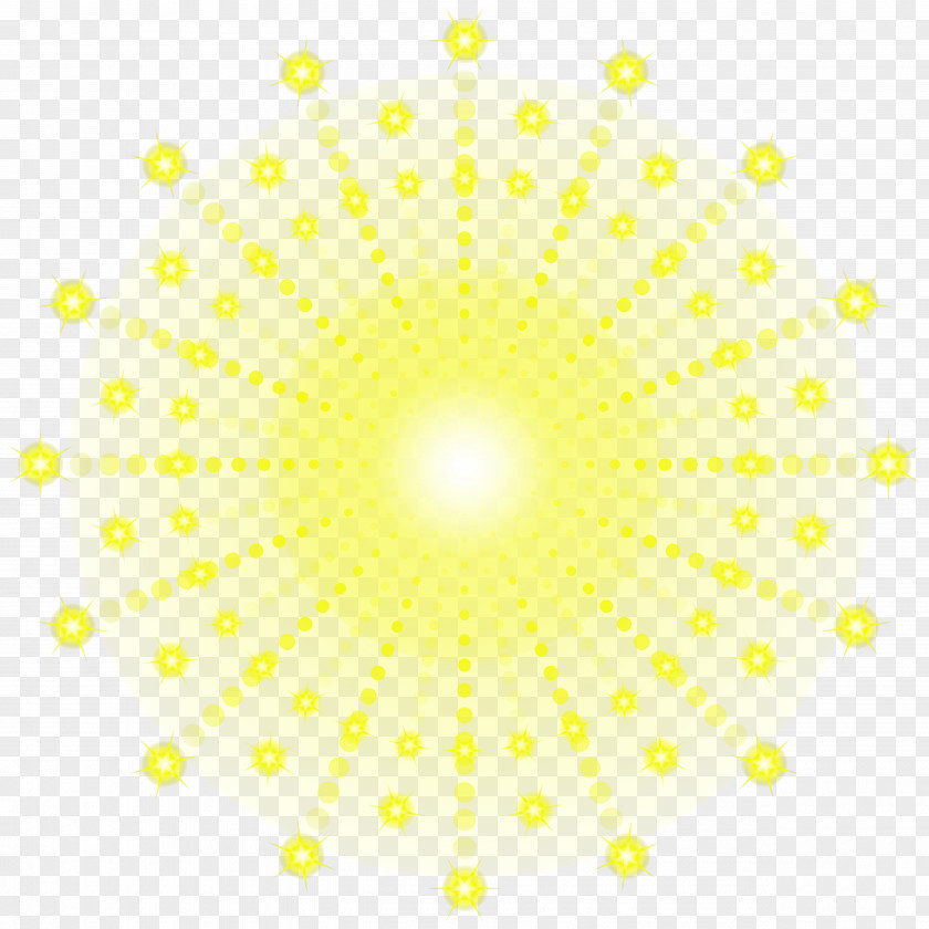 Yellow Firework Clip Art Light Circle Point Pattern PNG
