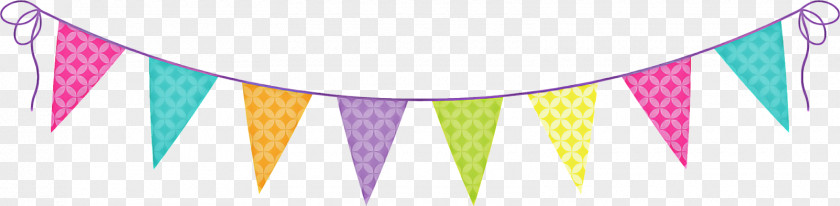 Cone Purple Birthday Party Background PNG