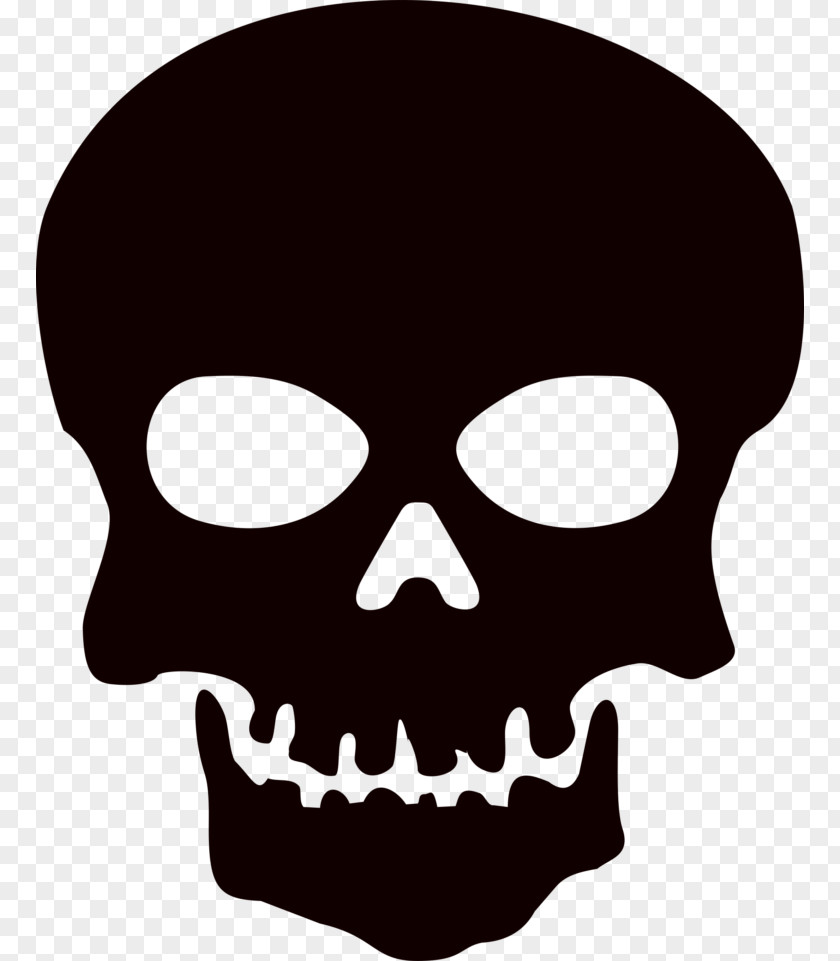 Skull Silhouette Clip Art PNG