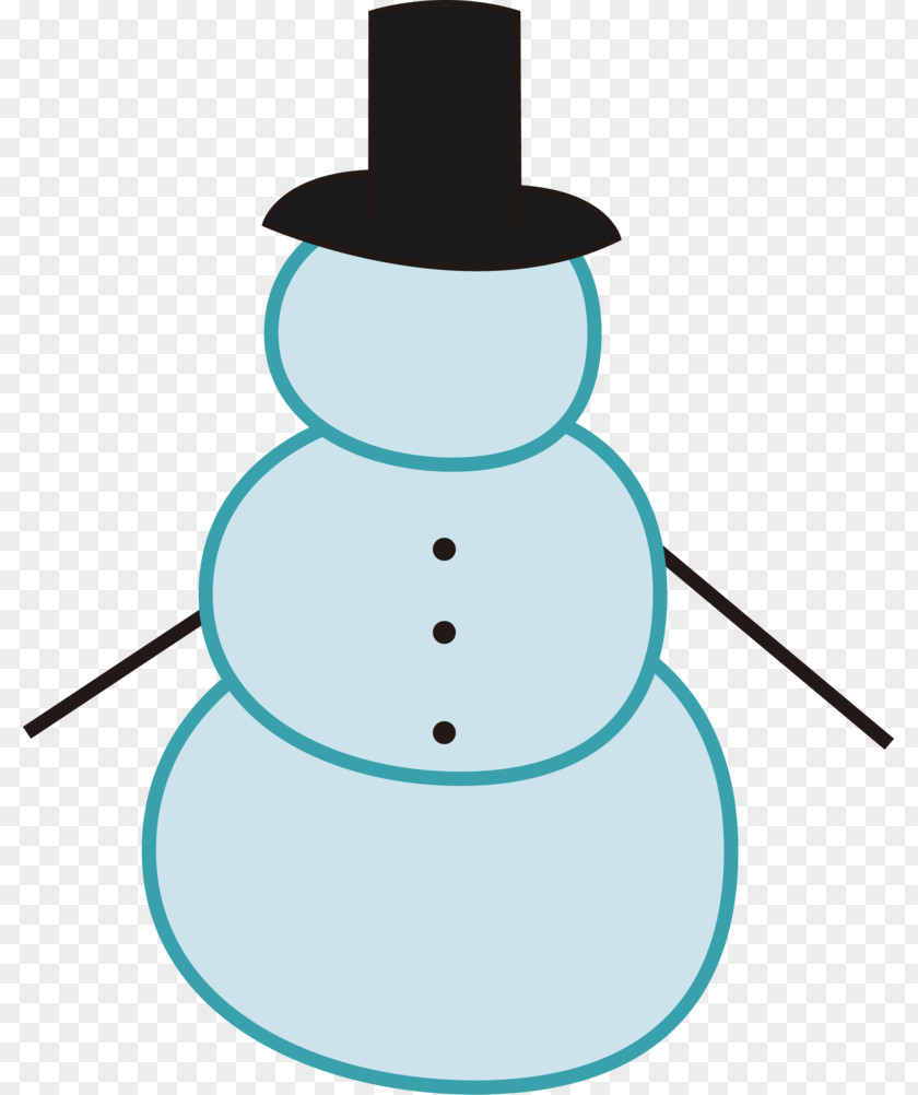 Snowman Headgear Line Neck Clip Art PNG