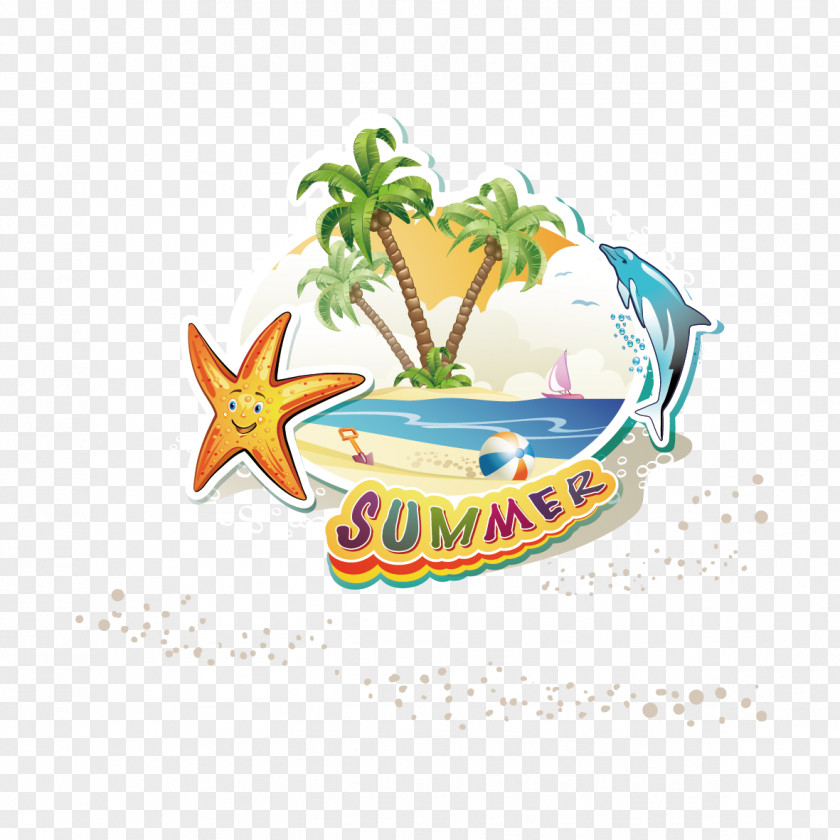 Beach Holiday Travel Vacation Illustration PNG