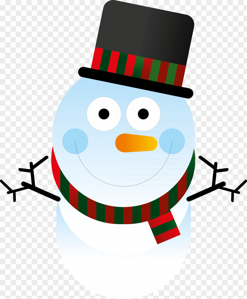 Christmas Snowman Character Beak Clip Art PNG