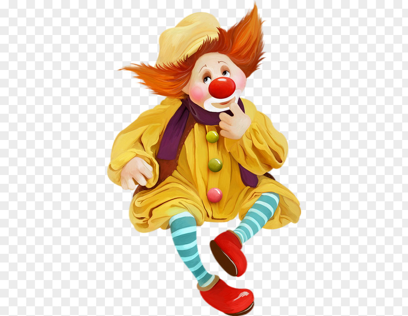 Clown Pierrot Circus Decoupage PNG