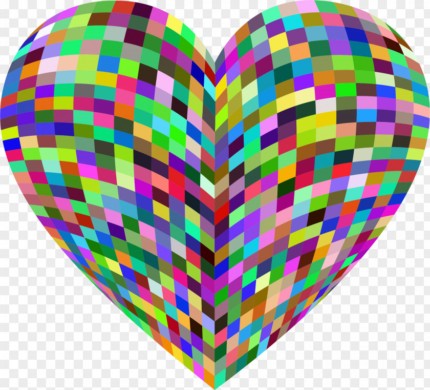 Rainbow Heart Clip Art PNG