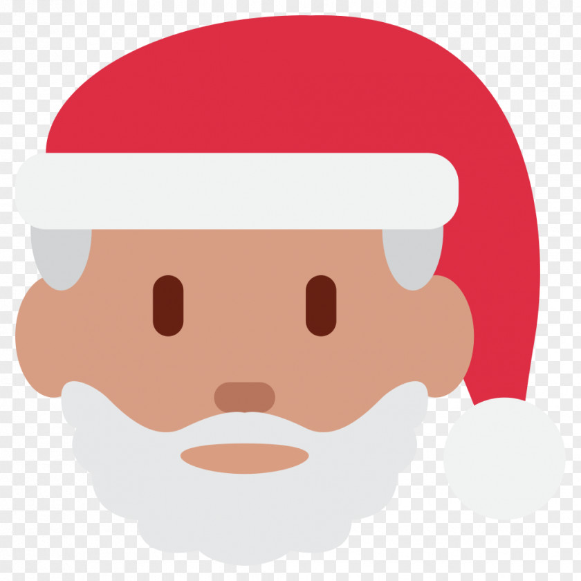 Santa Claus Emoji Christmas Old Santeclaus With Much Delight 絵文字 PNG