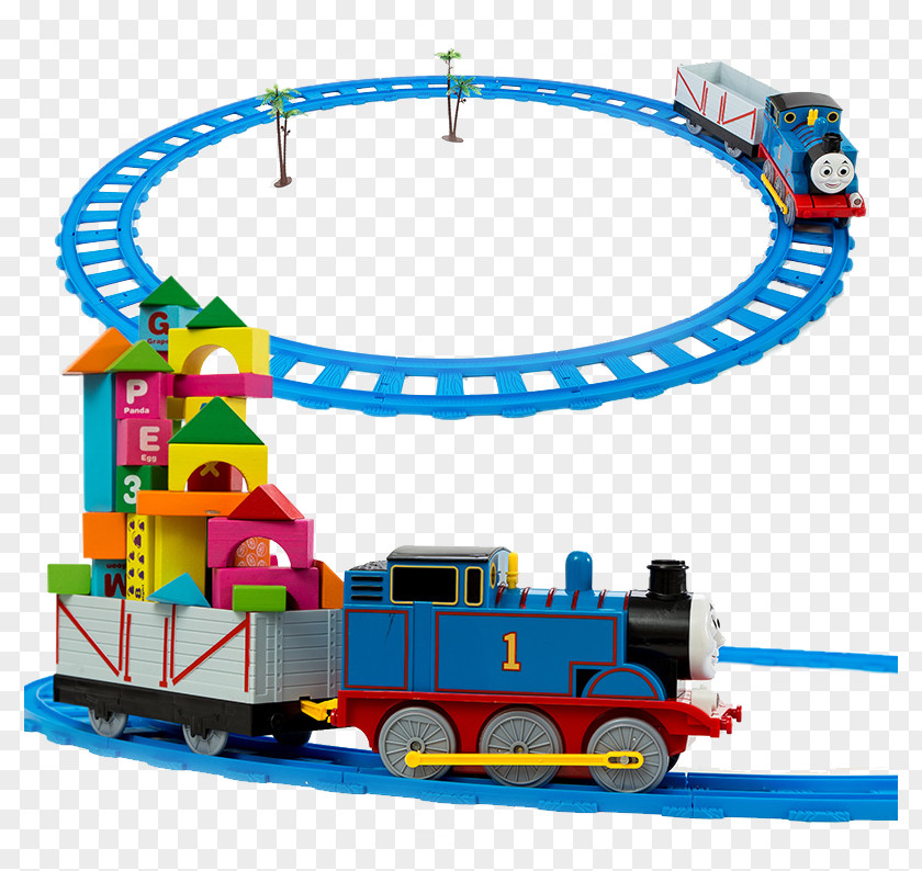 Block Train Toy PNG