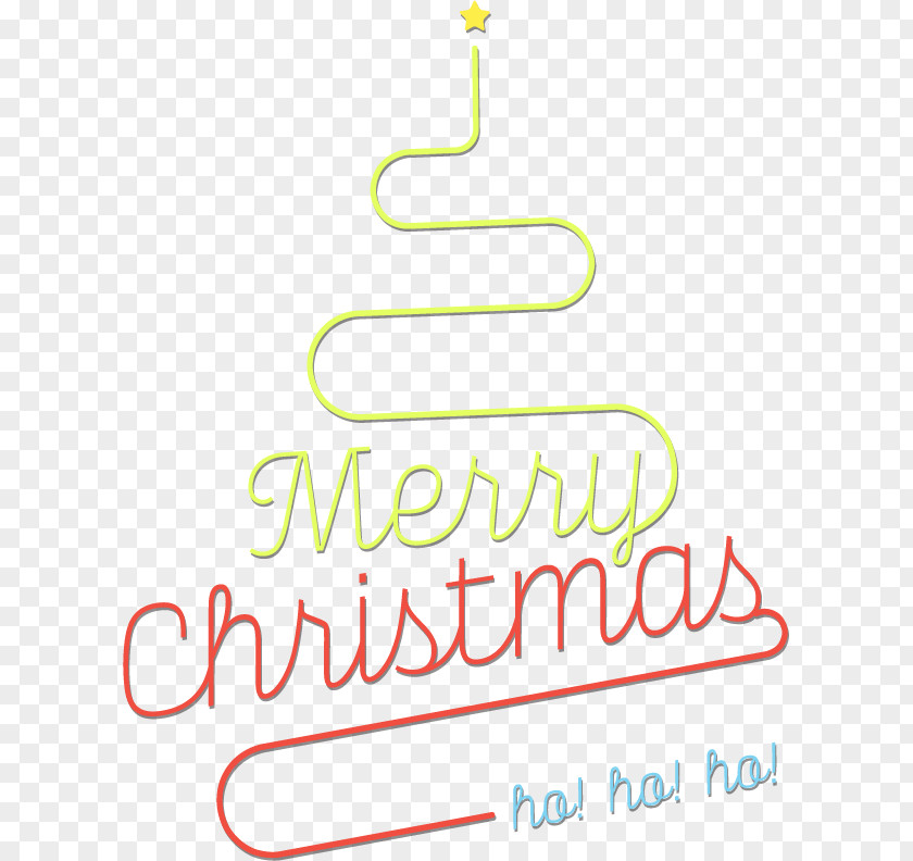 Neon Christmas Tree Clip Art PNG