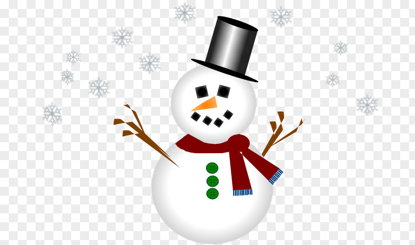 Snowflake Snowman Clip Art PNG