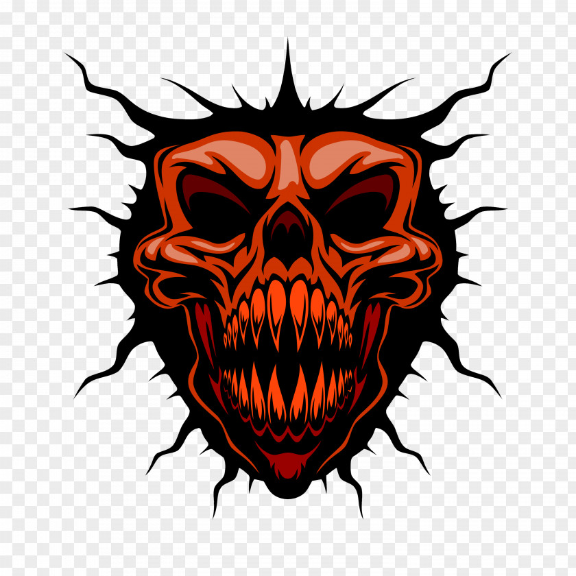 Horror Cartoon Devil Vector Material Skull Royalty-free Illustration PNG