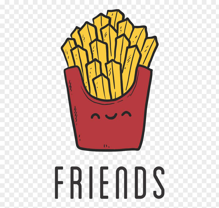Cartoon Fries Fish And Chips French Best Friends Forever Wallpaper PNG