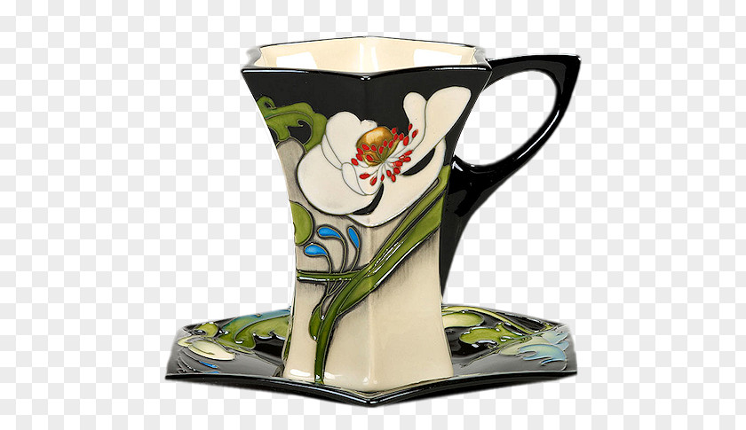 Glass Coffee Cup Ceramic Saucer Mug PNG