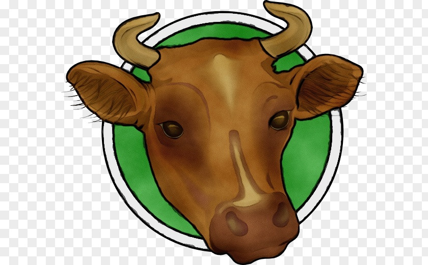 Horn Calf Bovine Clip Art Cartoon Snout Cow-goat Family PNG