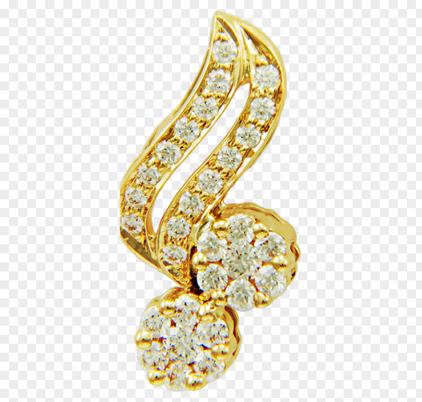 Jewellery Earring Body Diamond Yellow PNG